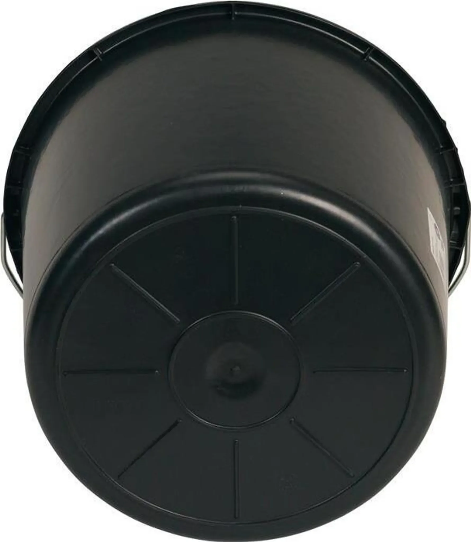 Baueimer 20 l – aus Recycling-Kunststoff, schwarz
